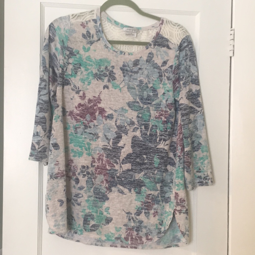Water color floral sweater